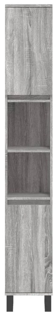 Armário de Casa de Banho 30x30x190 cm derivados de madeira cinzento so