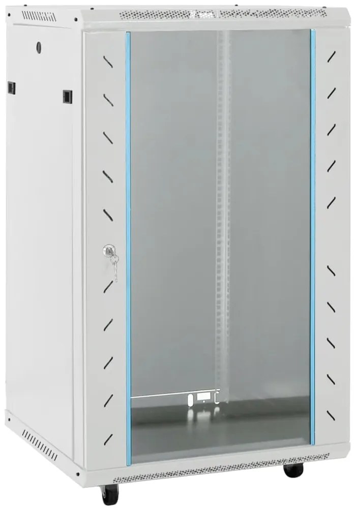 Armário bastidor 15U 19" IP20 60x60x100 cm cinzento