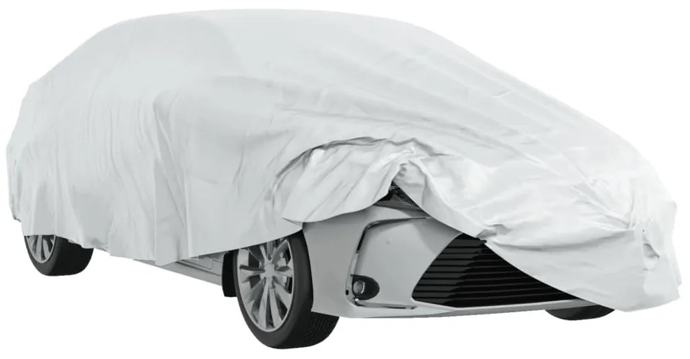 Cobertura de carro p/ Sedan com cintas de fivela L prateado