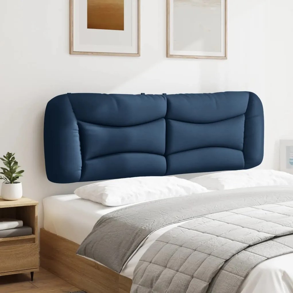 Almofadão de cabeceira 160 cm tecido azul