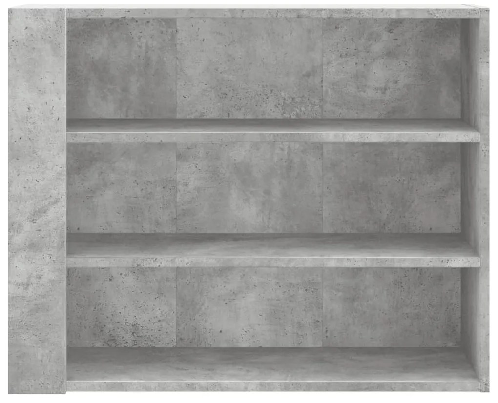 Armário parede 75x35x60 cm derivados madeira cinzento cimento