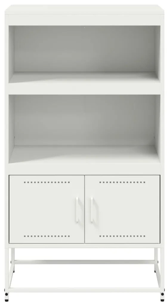 Aparador alto 68,5x38,5x123,5 cm aço branco