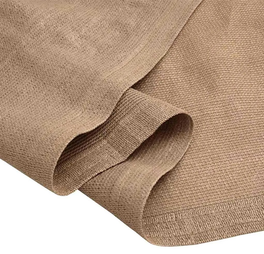 Tapete de campismo para tenda 250x200 cm cinzento-acastanhado