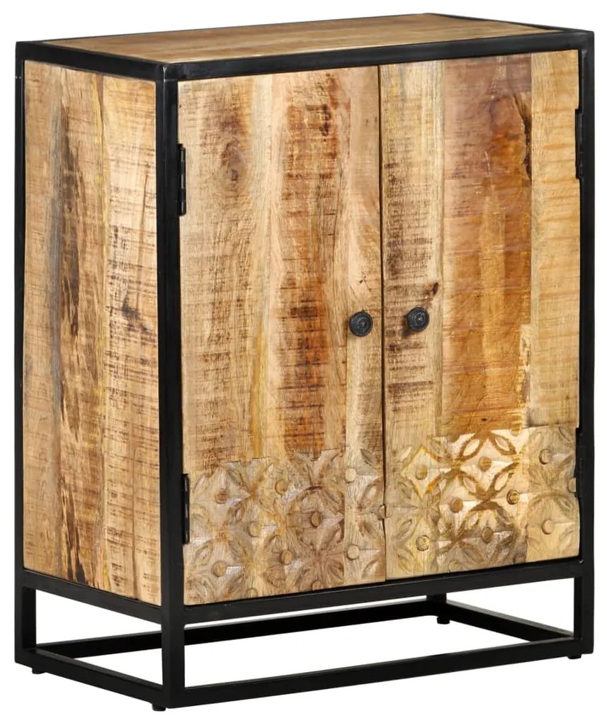 vidaXL Aparador esculpido à mão 60x35x75cm madeira de mangueira maciça