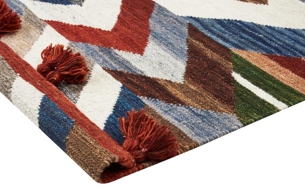 Tapete Kilim em lã multicolor 160 x 230 cm KANAKERAVAN Beliani