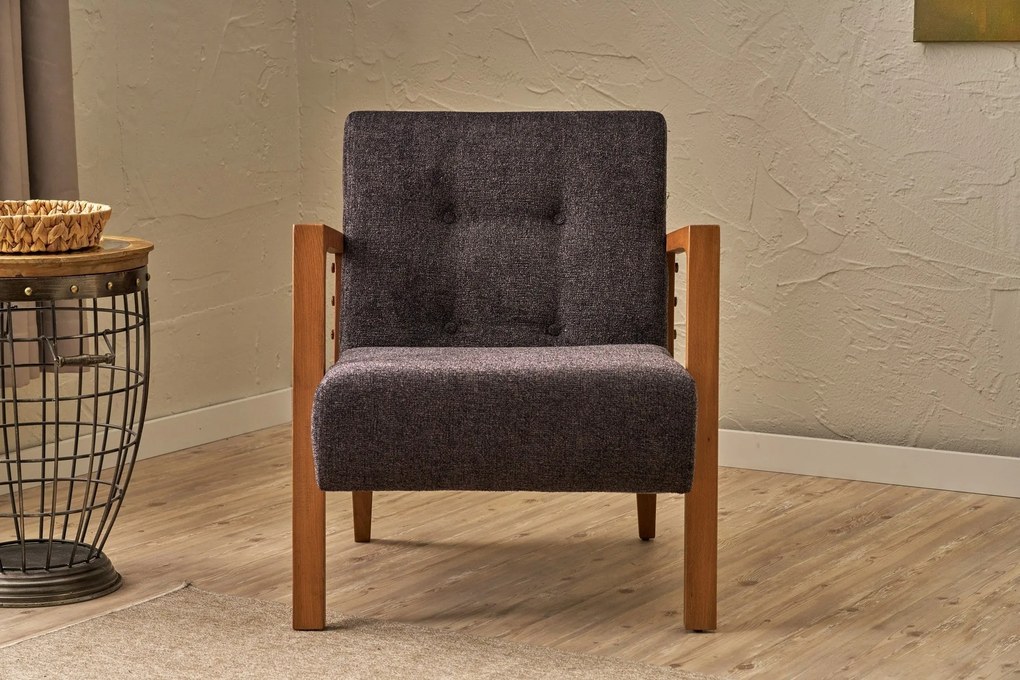 Cadeira Wing Kemer – Antracite – 69x80x83 cm