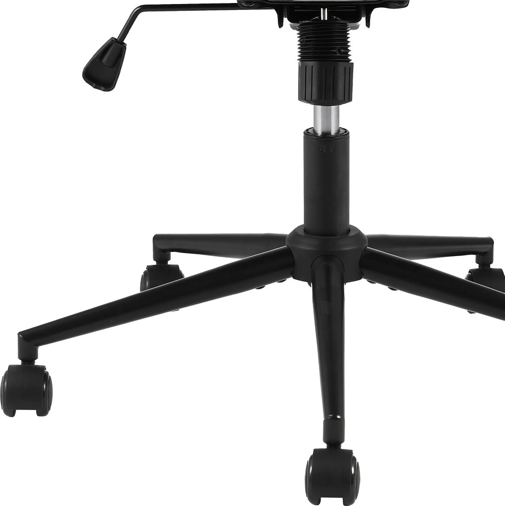 Cadeira de Escritório Couro Sintético Preto