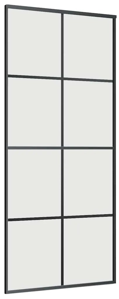 Porta deslizante c/ conj. ferragens 90x205cm vidro ESG preto