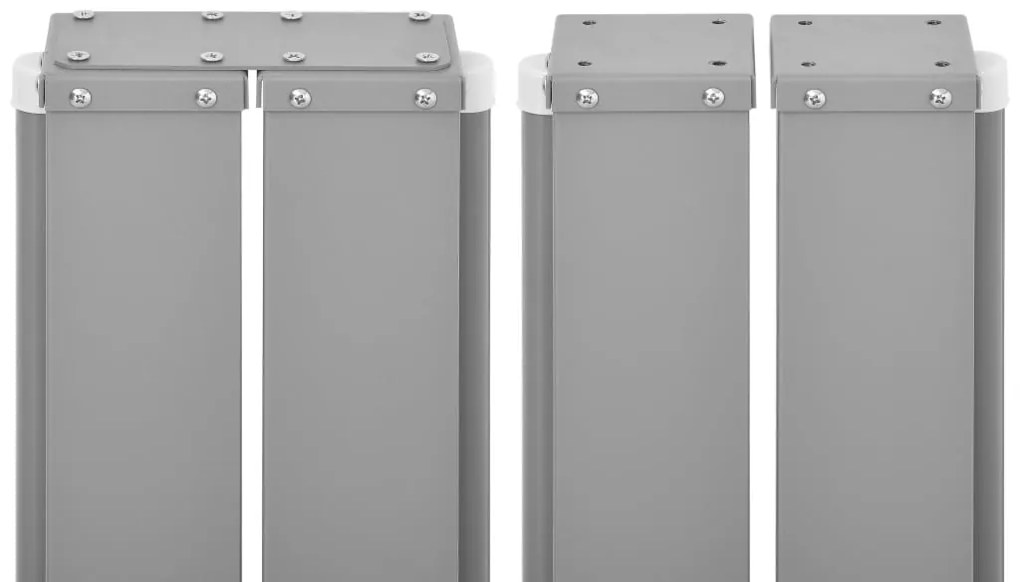 Toldo lateral retrátil 160x600 cm preto