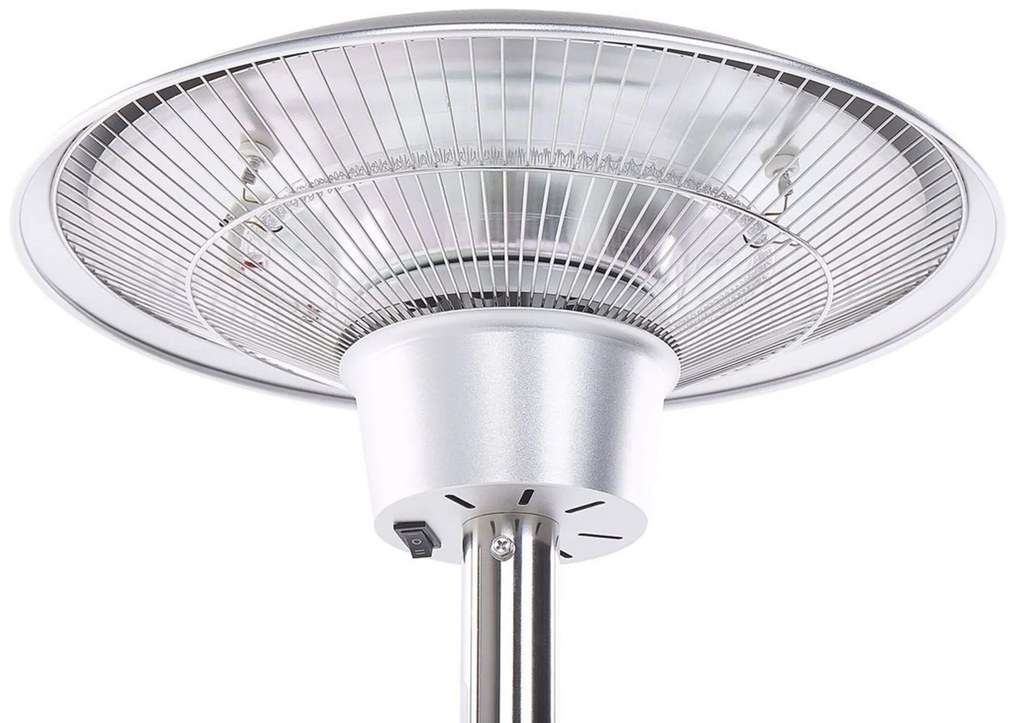 Aquecedor de jardim elétrico prateado 1500 W ASKJA Beliani