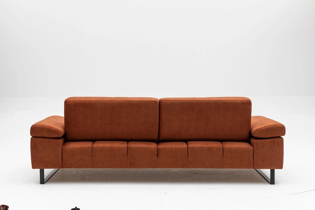 Sofá-cama de 3 Lugares Mustang – Laranja – 239x99x83 cm