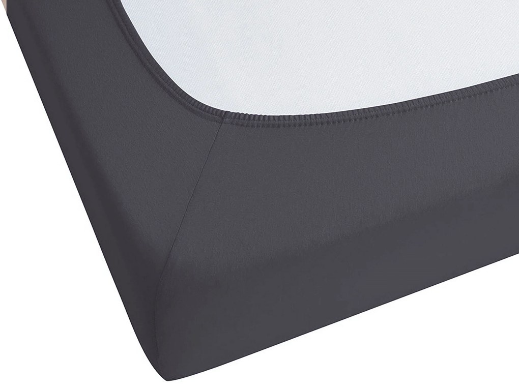 Lençol-capa em algodão preto 160 x 200 cm HOFUF Beliani