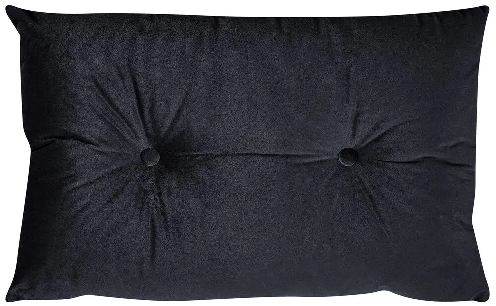 Sofá-cama de 2 lugares em veludo preto VESTFOLD Beliani