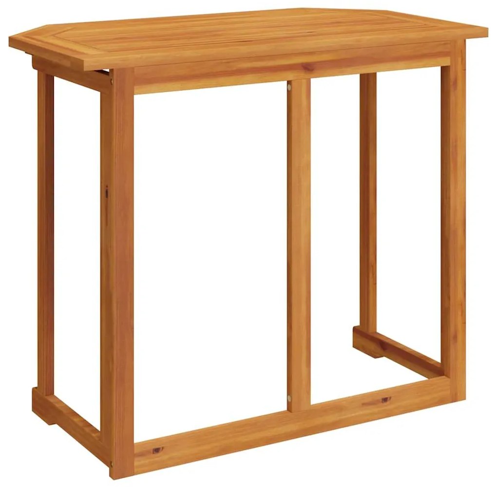 Mesa de bistrô 90x50x75 cm madeira de acácia maciça