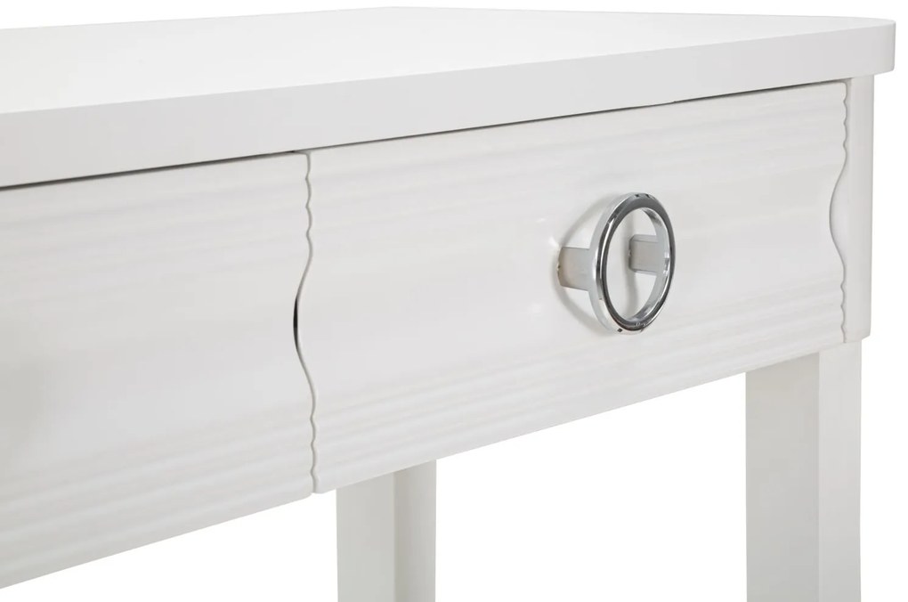 MESA CONSOLA SHINE 110X40X82 CM BRANCO