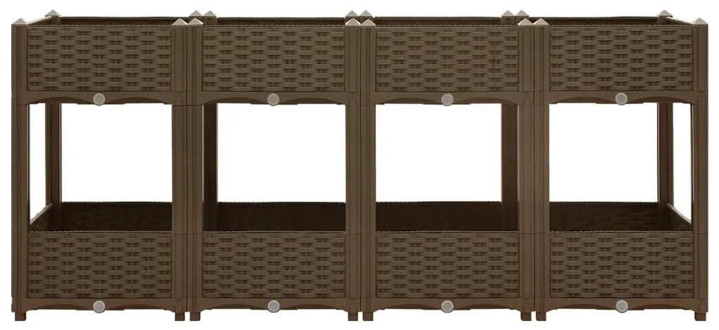 Canteiro elevado 160x40x71 cm polipropileno