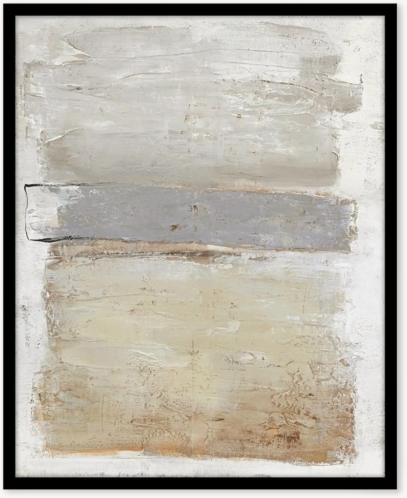 Quadro em tela pintado à mão com moldura Scenario 1