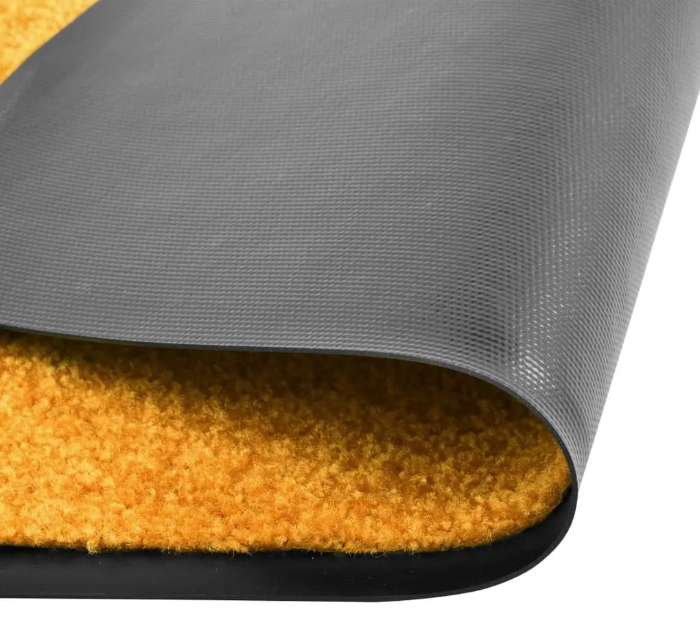 Tapete de porta lavável 60x90 cm laranja