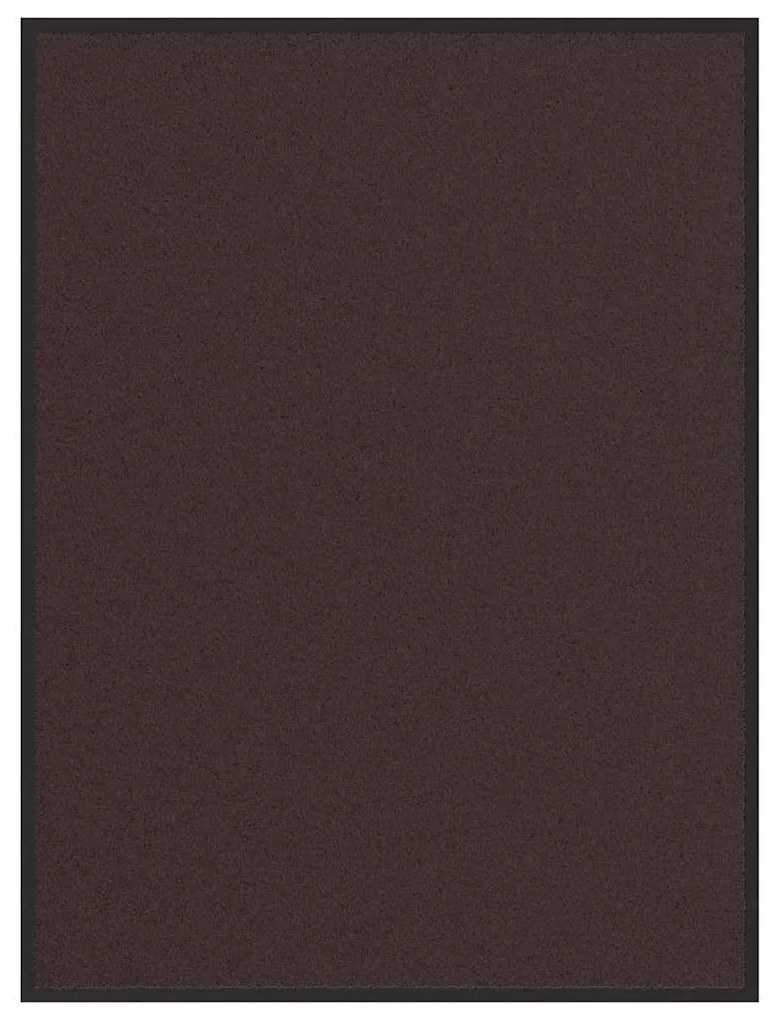 Tapete de porta 80x120 cm castanho