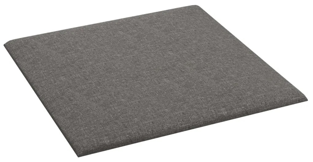 Painel de parede 12 pcs 30x30 cm tecido 1,08 m² cor cinza-claro