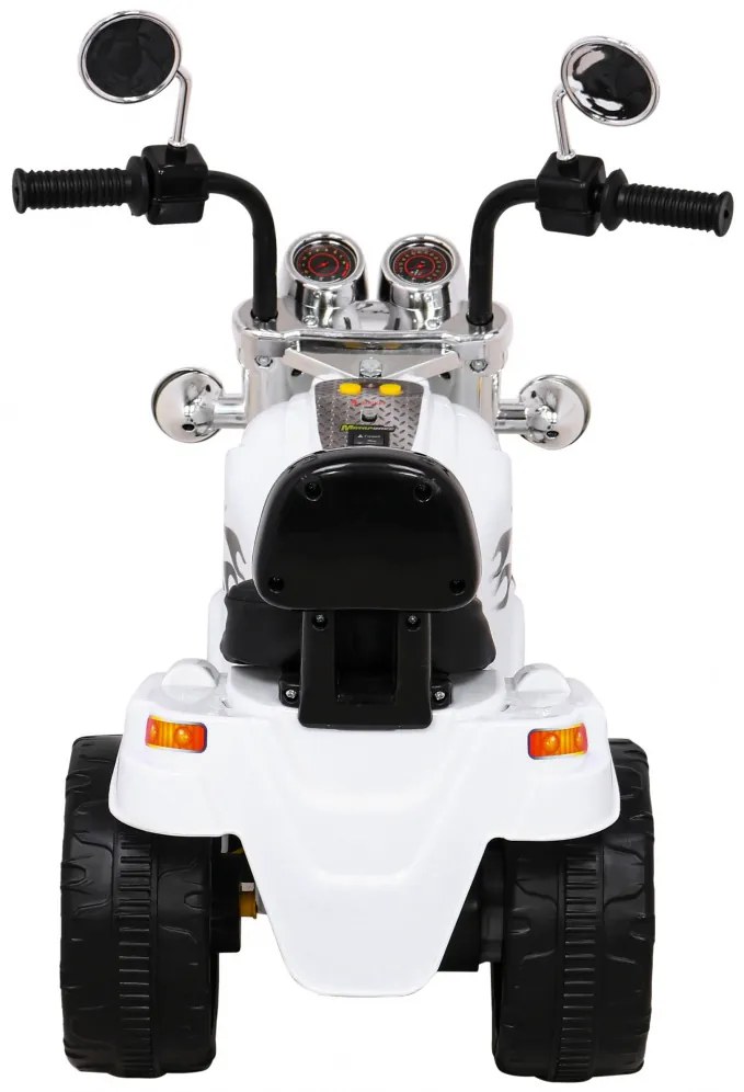 Mota elétrica para crianças 6V, Motorek Hot chopper 1,5 a 4 anos Branca