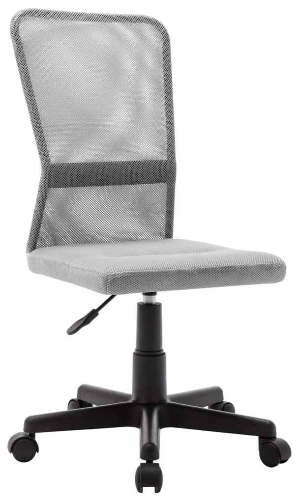Cadeira de escritório 44x52x100 cm tecido de malha cinzento
