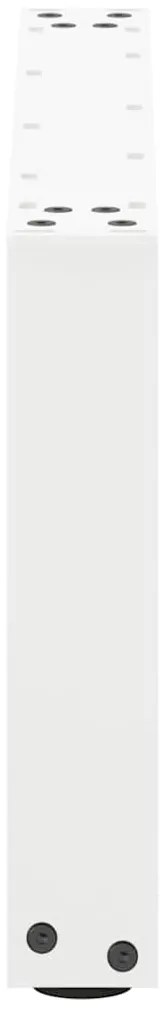 Pés para mesa de centro em formato de U, 2 peças, branco, 60x(30-31) c