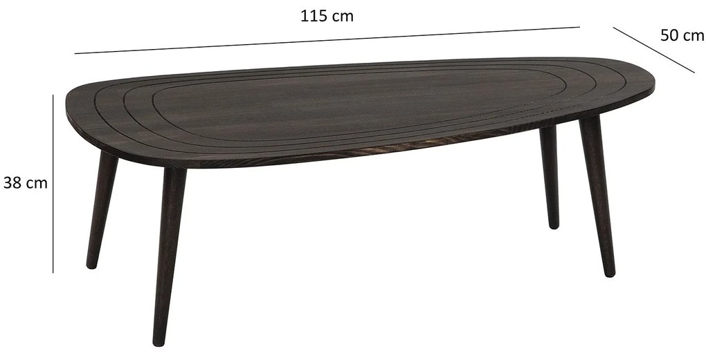 Mesa de Centro Sweet – Antracite – 115x38x50 cm