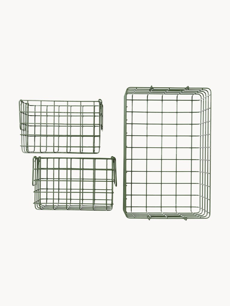 Cestos em metal The Baskets, conjunto de 3