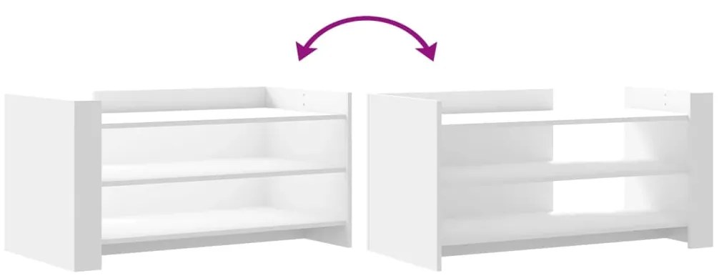 Mesa de centro 100x50x50 cm derivados de madeira branco