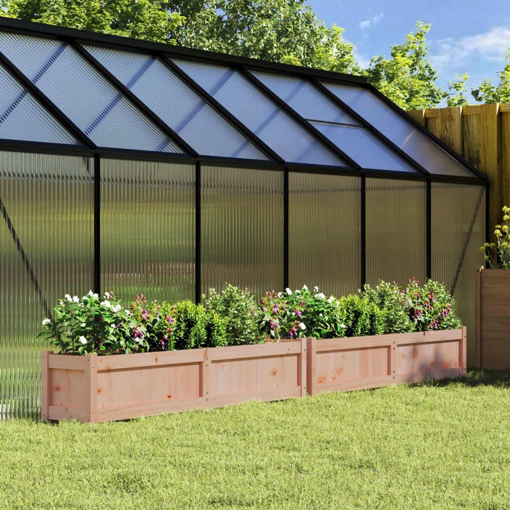 vidaXL Vasos/floreiras de jardim 2 pcs madeira de douglas maciça