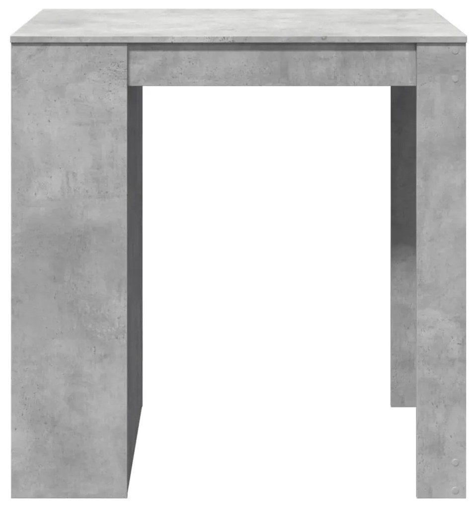 Mesa de bar 102x70x103,5 cm derivados madeira cinzento cimento