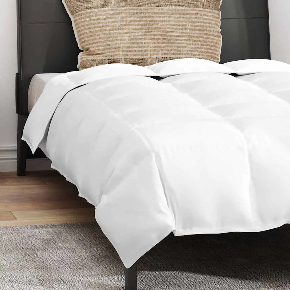 Edredão com travesseiro 2 pcs Branco 155 x 200 cm Penugem