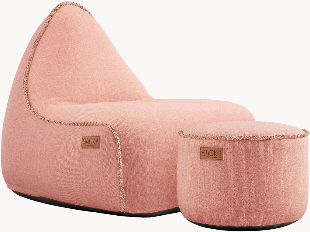 Pufe para jardim com repousa pés Cobana