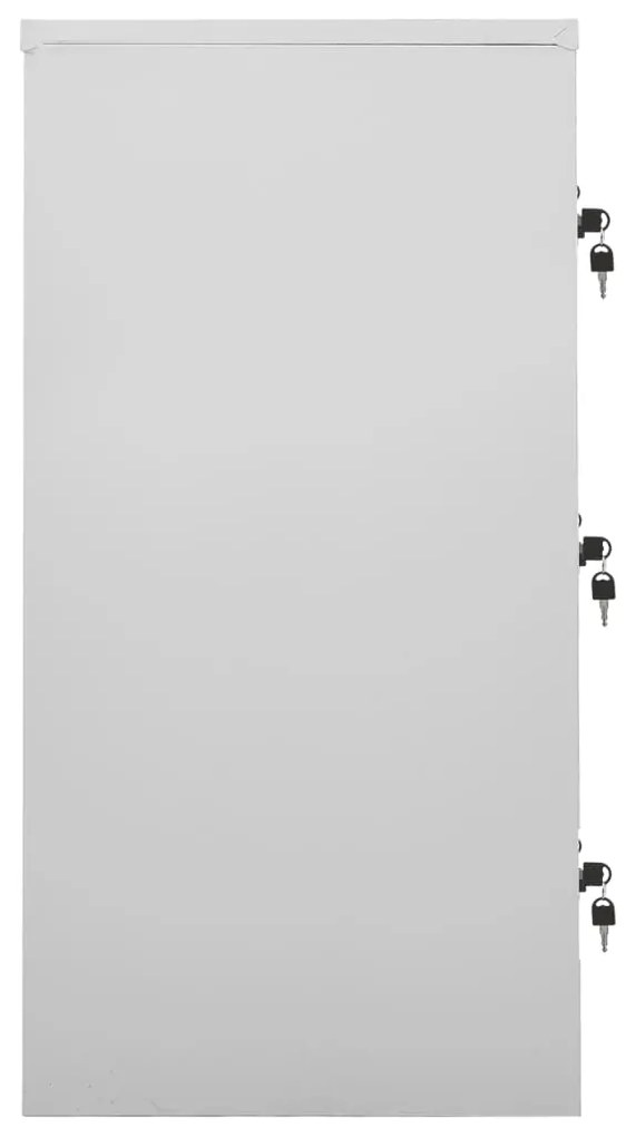 Cacifo 90x45x92,5 cm aço cinzento-claro e verde
