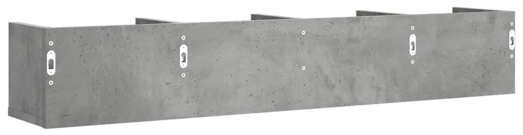 Armários parede 2 pcs 99x18x16,5cm deriv. madeira cinza cimento