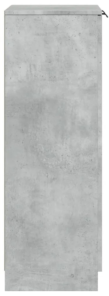Sapateira 59x35x100 cm madeira processada cinzento cimento