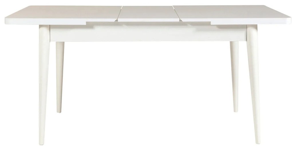 Conjunto de Mesa de Jantar Extensível Vina – Branco/Antracite – 129x75