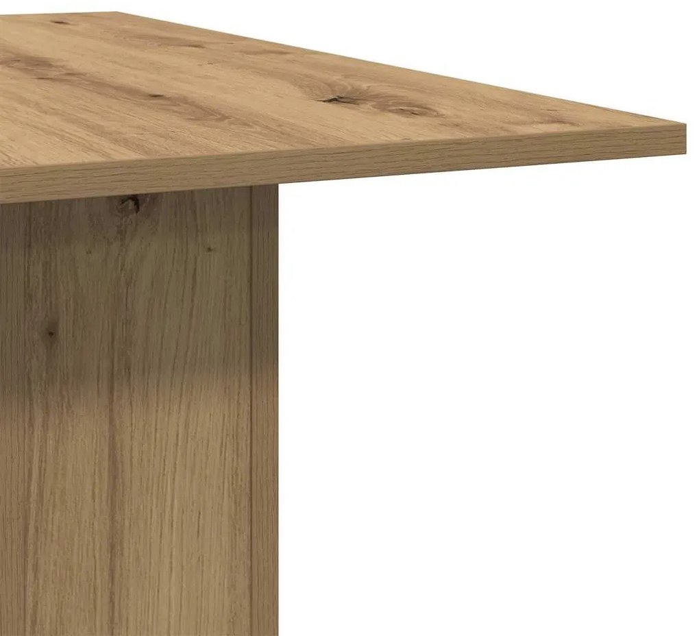 Mesa de jantar 180x90x76cm derivados madeira carvalho artisiano