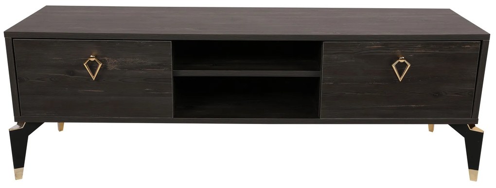 Móvel TV Posh – Castanho Escuro – 143x47x40 cm