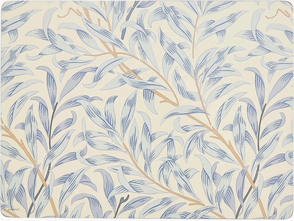 Individual de mesa Willow Boughs Blue, conjunto de 4