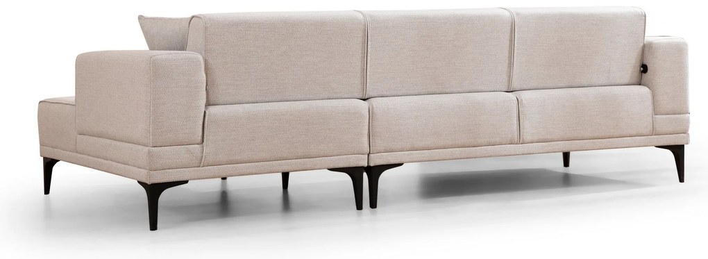 Sofá-Cama de Canto Horizon – Ecru – 250x140 cm