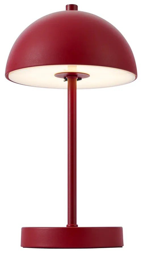 Candeeiro de Mesa Exterior Vermelho Escuro Incl. LED Regulável em 3 Níveis IP44 Recarregável - Keira Moderno