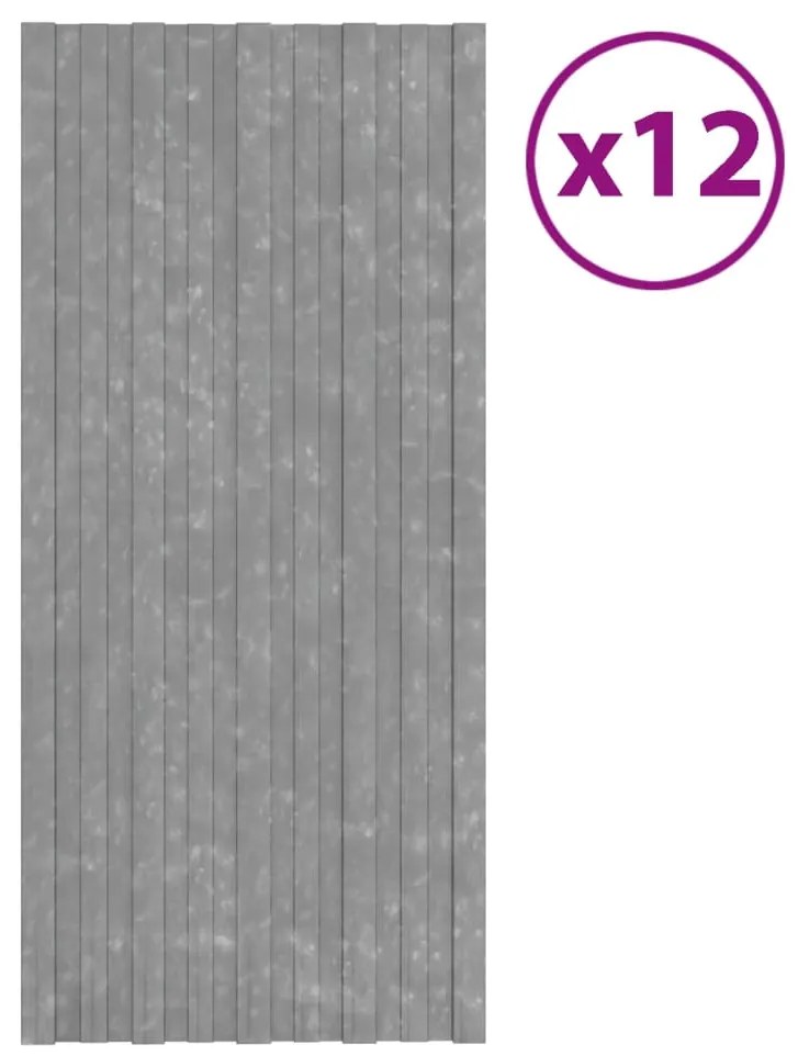 vidaXL Painéis de telhado 12 pcs 100x45 cm aço galvanizado prateado