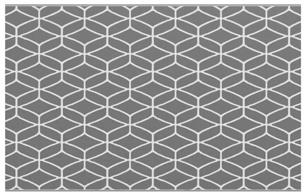 Cobertor de Exterior ARAKIL Cinzento e Branco Poliéster 250 x 400 cm