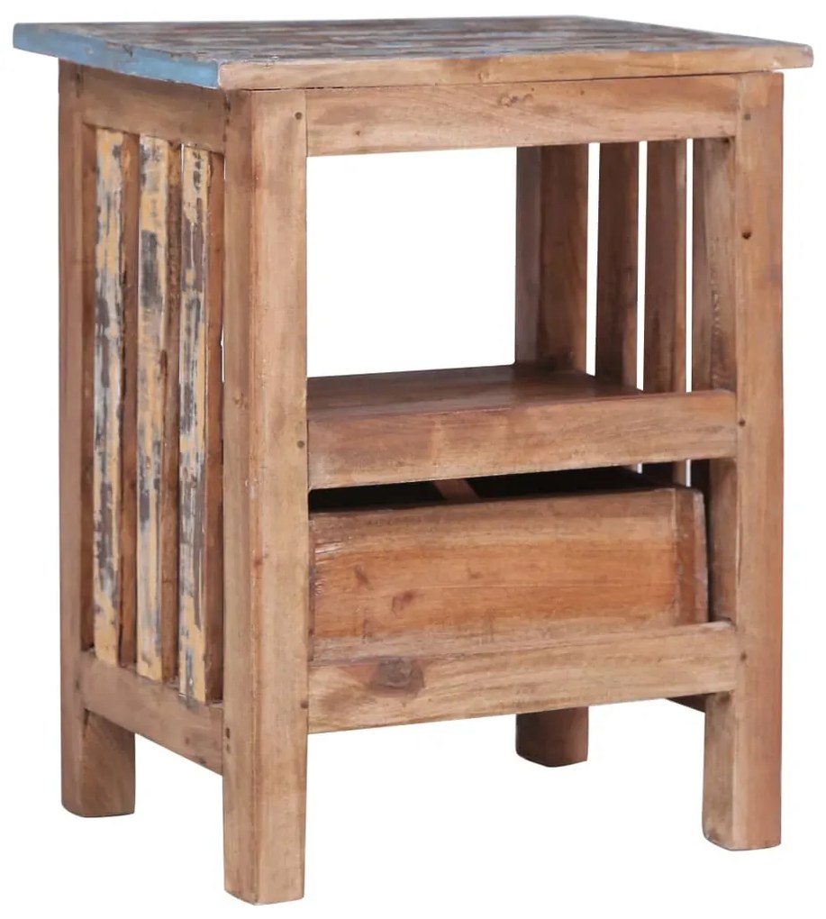 Mesa de cabeceira 41x30x50 cm madeira de mogno maciça