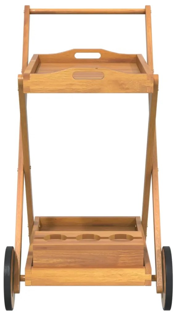 Carrinho de chá 54x87x90 cm madeira de acácia maciça