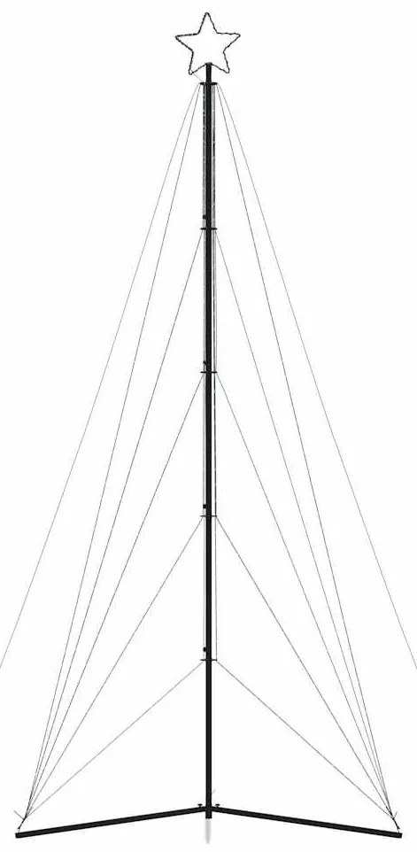 LED Árvore de Natal 615 LEDs Azul 404,5 cm