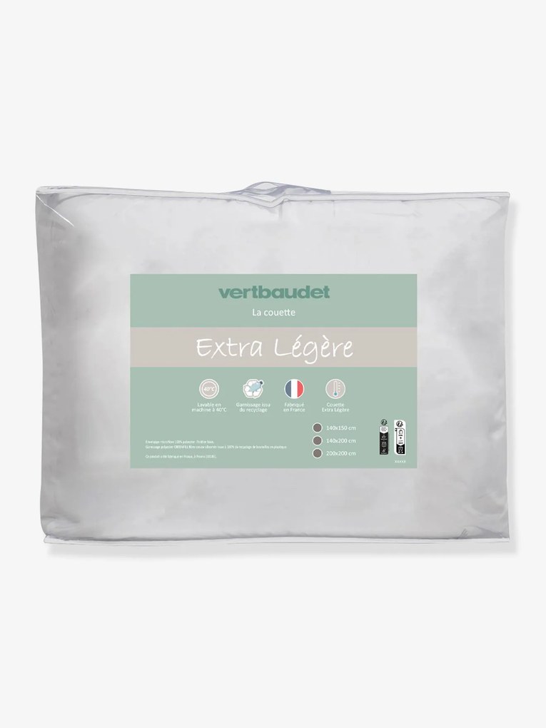 Edredon leve em microfibra com toque suave branco