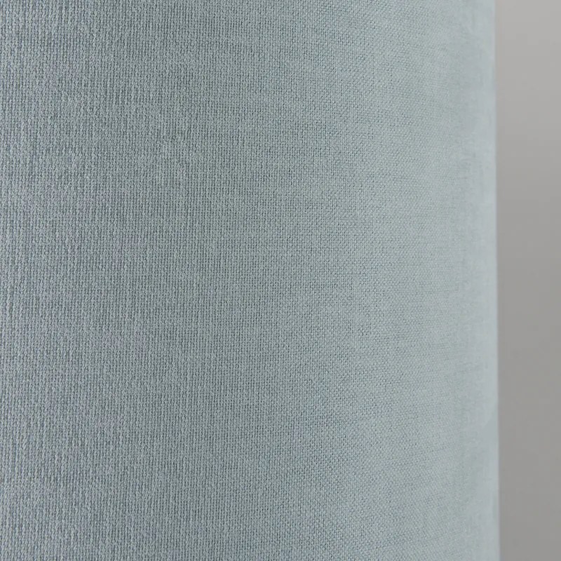 Candeeiro de suspensão preto com abajur 35 cm azul claro ajustável - Blitz